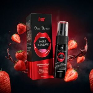 Deep Throat Oral Spray Strawberry Flavor (σπρέι πικάντικης στοματικής απόλαυσης με γεύση φράουλα)