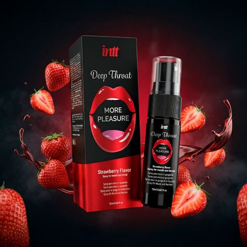 Deep Throat Oral Spray Strawberry Flavor (σπρέι πικάντικης στοματικής απόλαυσης με γεύση φράουλα)